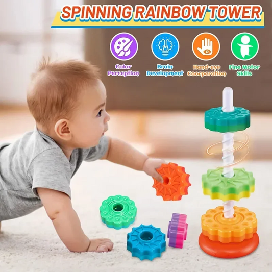 2024 New Rainbow Turret Stacking Music Color Nesting Ring