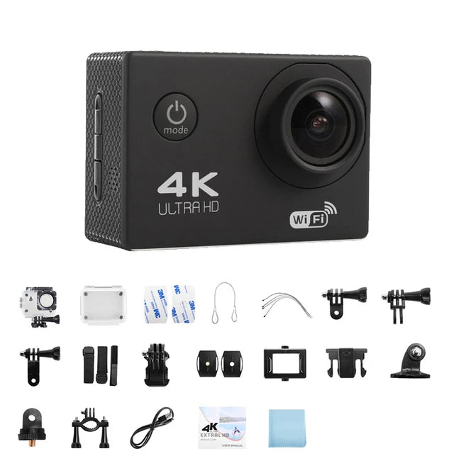 2.0" Action Camera Ultra HD 4K 30FPS WiFi Underwater Cameras