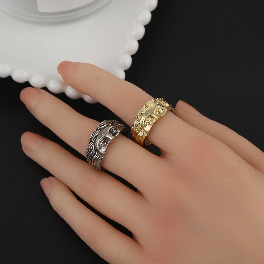 Retro Half Face Venus Ring For Men Women