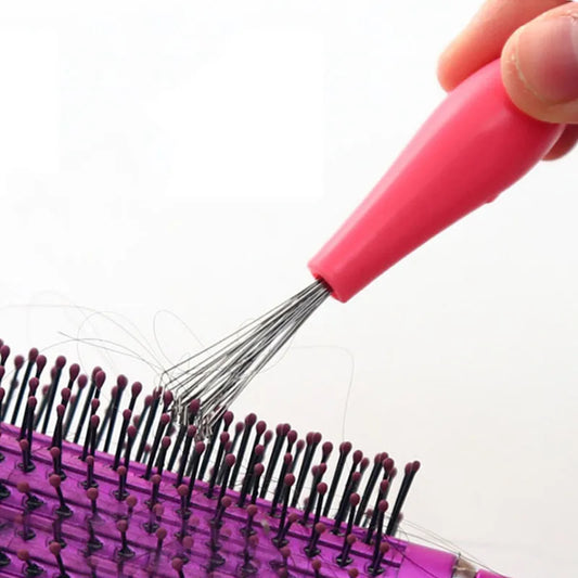 Comb Hair Brush Cleaner Plastic Handle Cleaning Brush