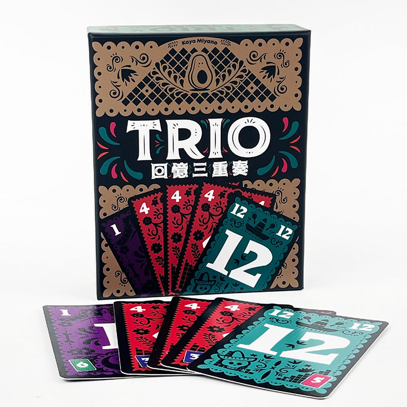 Trio Game Strategic Card Board Game for Family