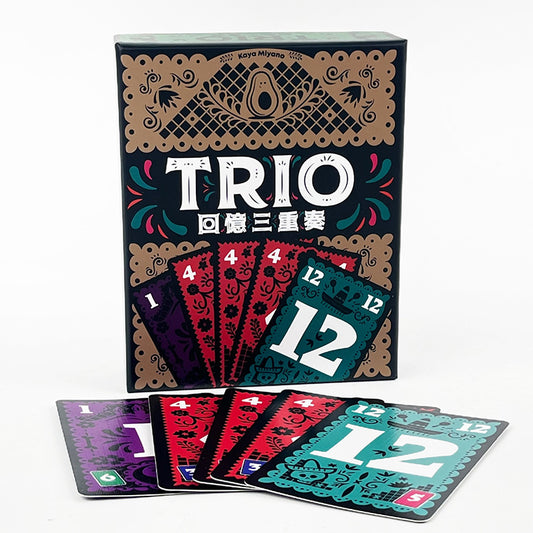 Trio Game Strategic Card Board Game for Family