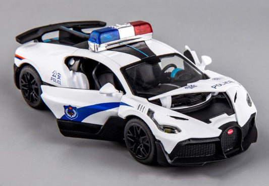 Bugatti Police Car Alloy Car Toy Metal Diecasts