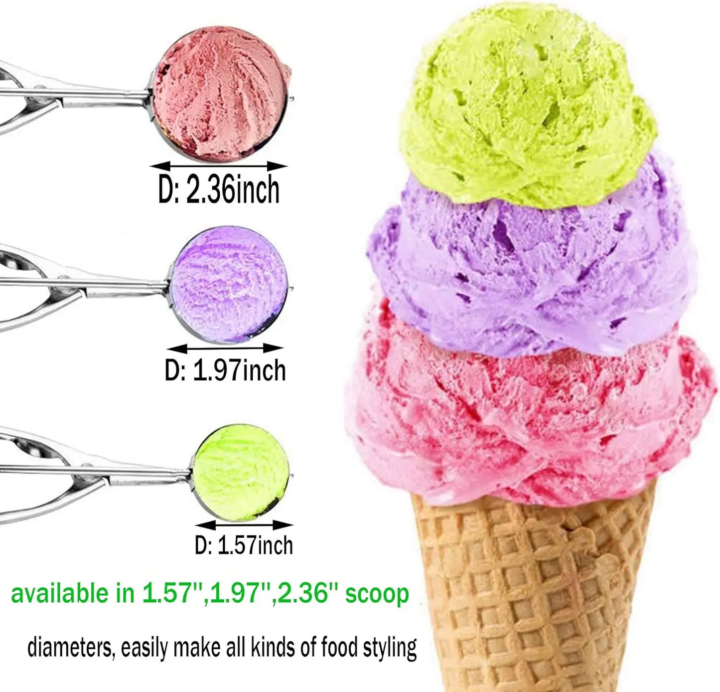 Cookie Scoop with Trigger for Kitchen