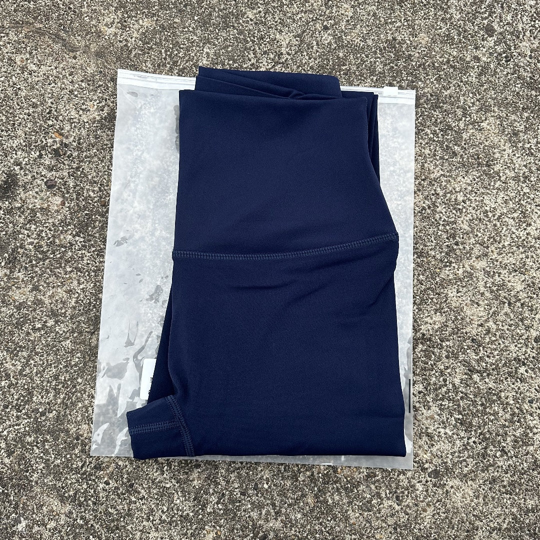 Solid Color Back Waist Pocket High Waist Yoga Legging Women Sport