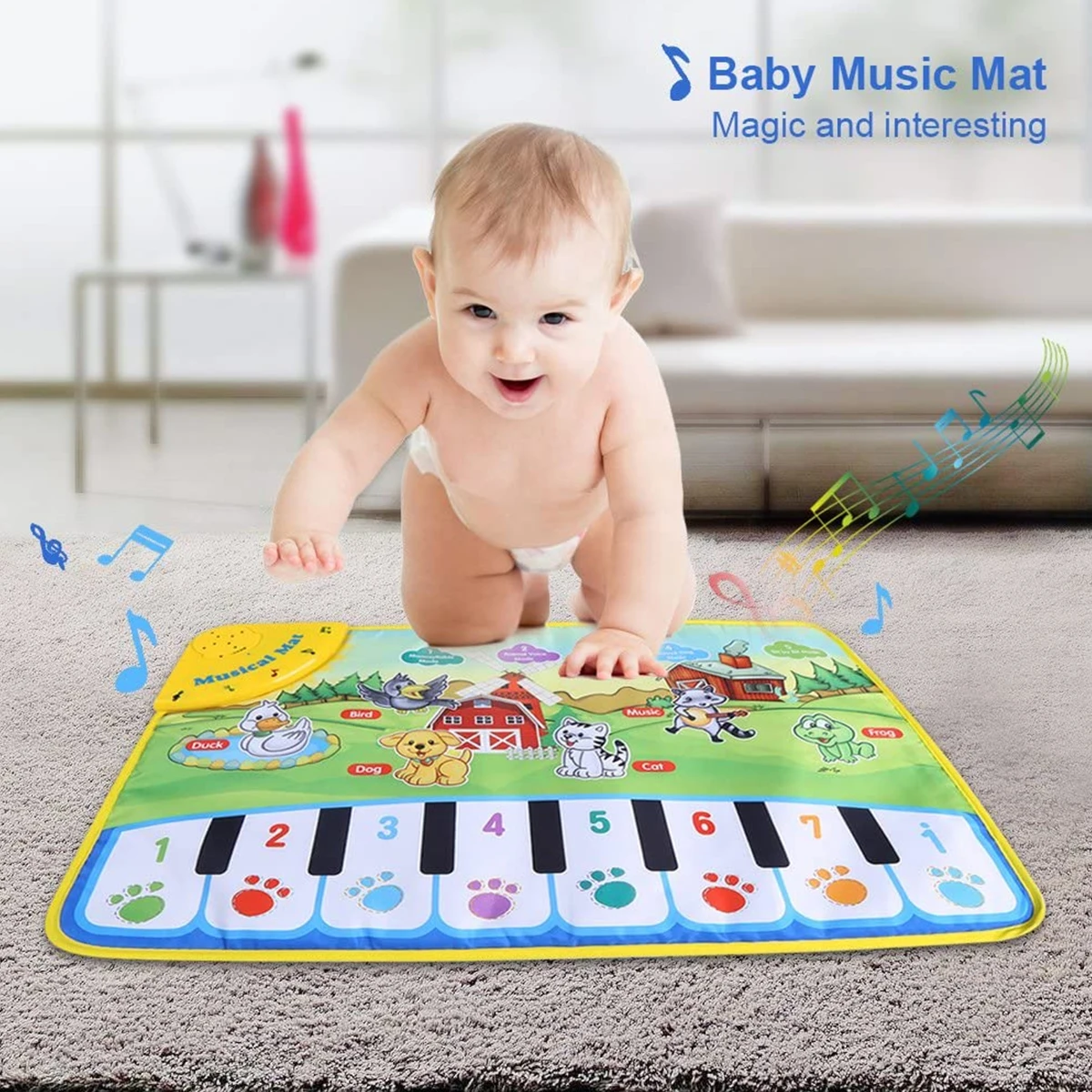60x39cm Musical Piano Mat for Kids Toddlers