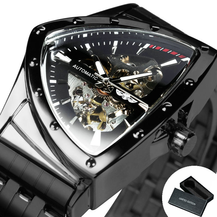 Military Triangle Skeleton Automatic Watch for Men