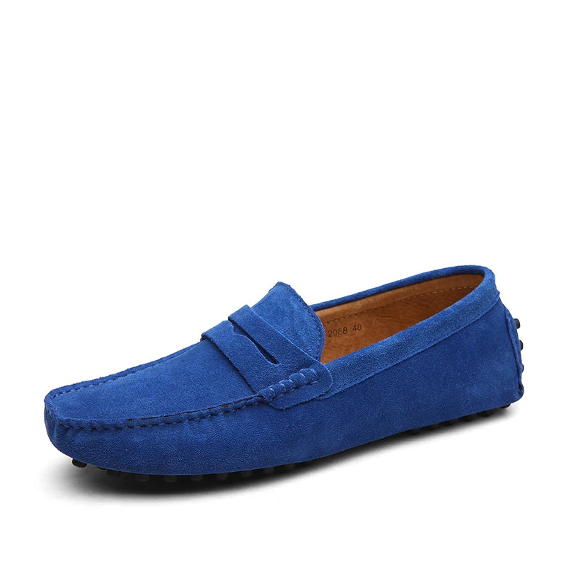 Men High Quality Leather Loafers Men Casual Shoes Moccasins Slip