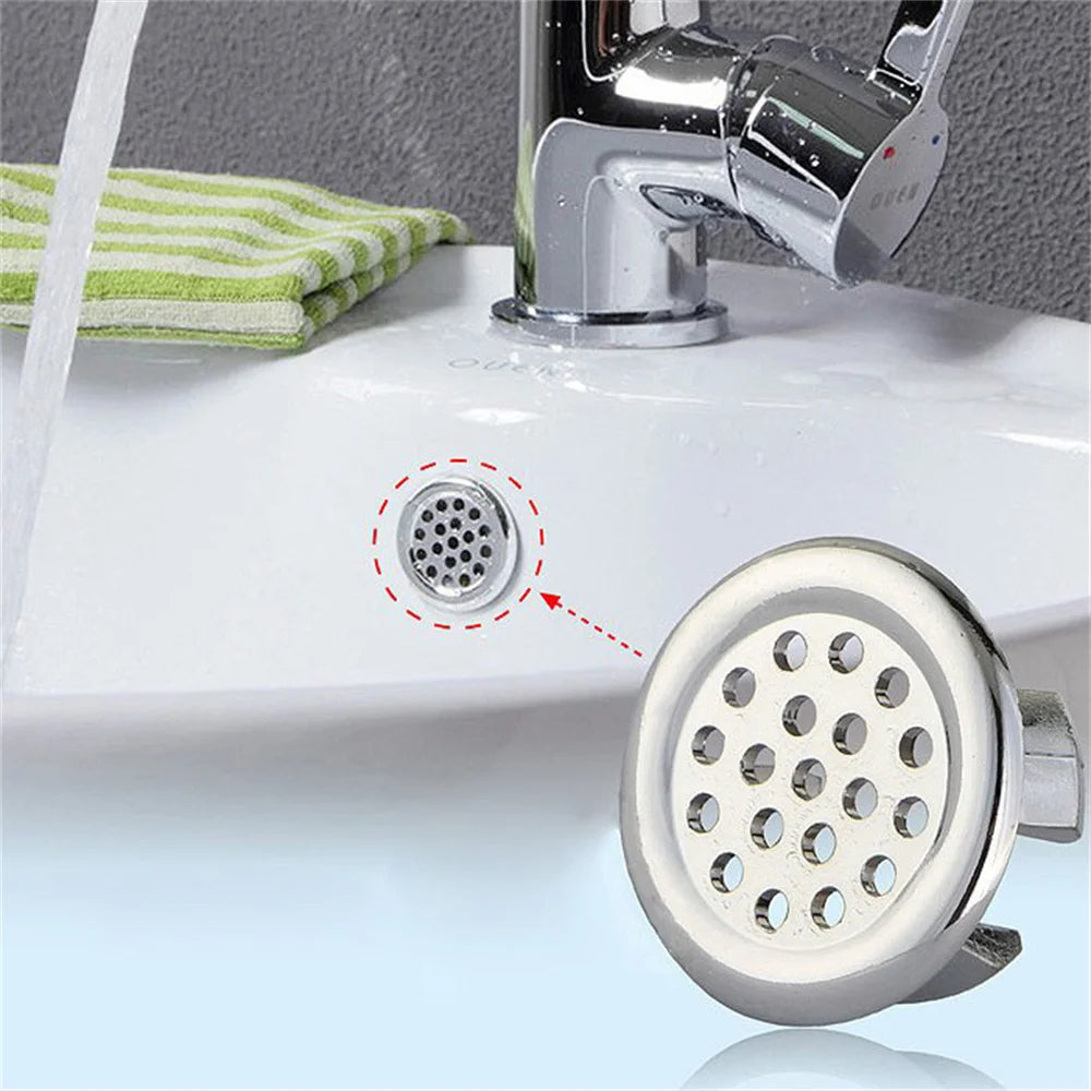 2pcs Bathroom Sink Hole Cover Basin Trim Cap