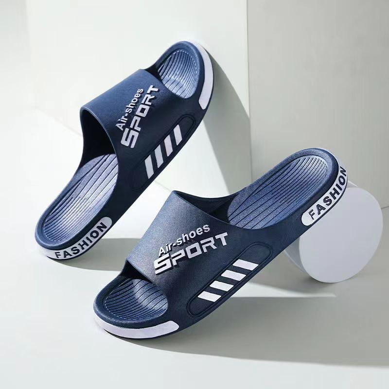 Fashion Men's Slippers PVC Soft Sole Non-slip Slides