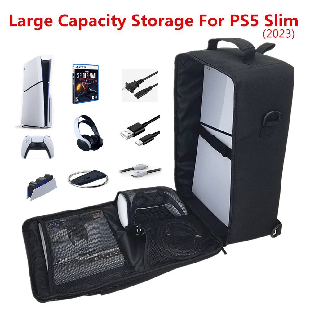 New PS5 Slim Carrying Case Portable Storage Shoulder Bag