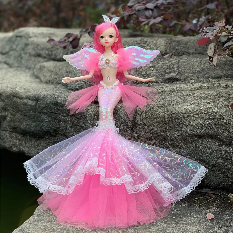 45cm Colorful Mermaid Doll Rainbow Princess Toy