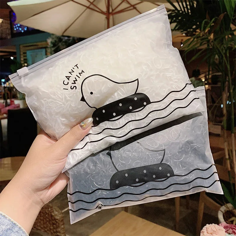 Pack Girls Colorful Small Disposable Rubber Bands