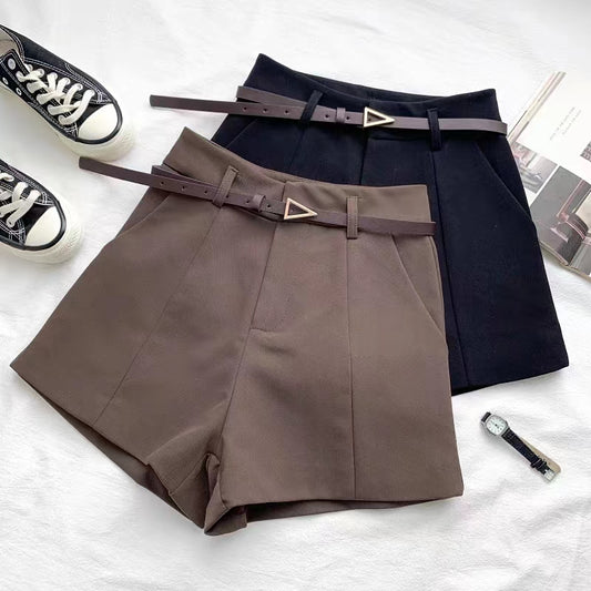 Casual Women's Shorts A-line High Waist Short