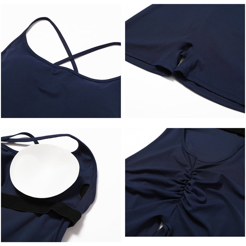 Cross Back Sport Romper Short Workout Romper Women GYM