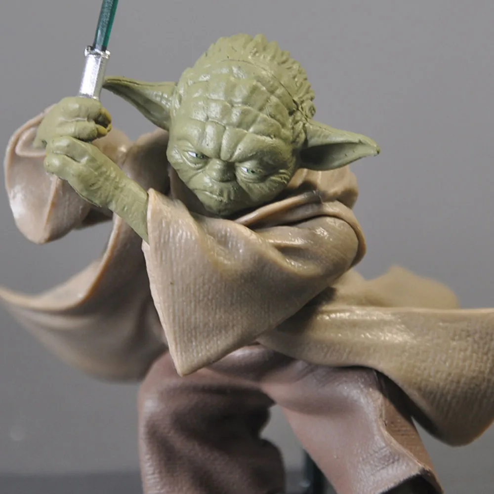 Disney Anime Star Wars Mandalorian Master Yoda with Sword