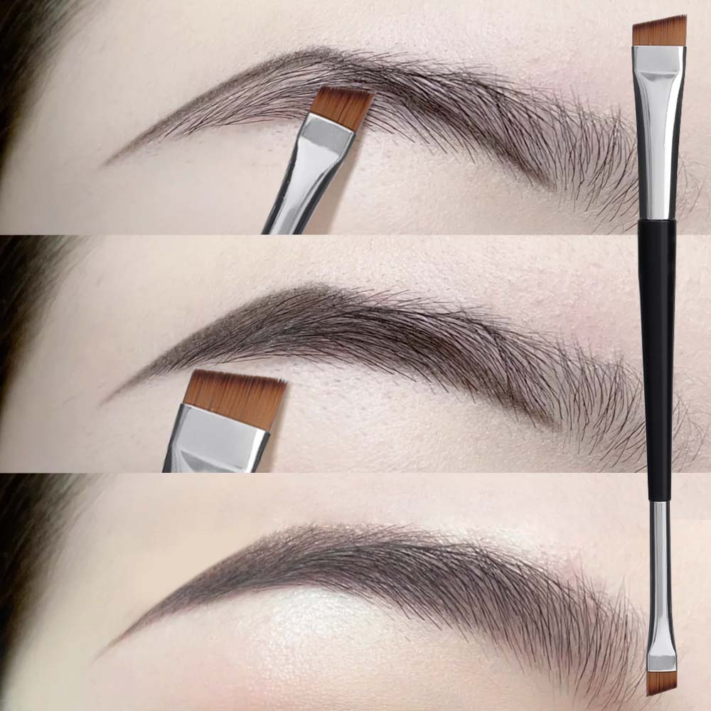 Professional Eyebrow Brush Eyeliner Angled Flat Head Blade Eye Liner