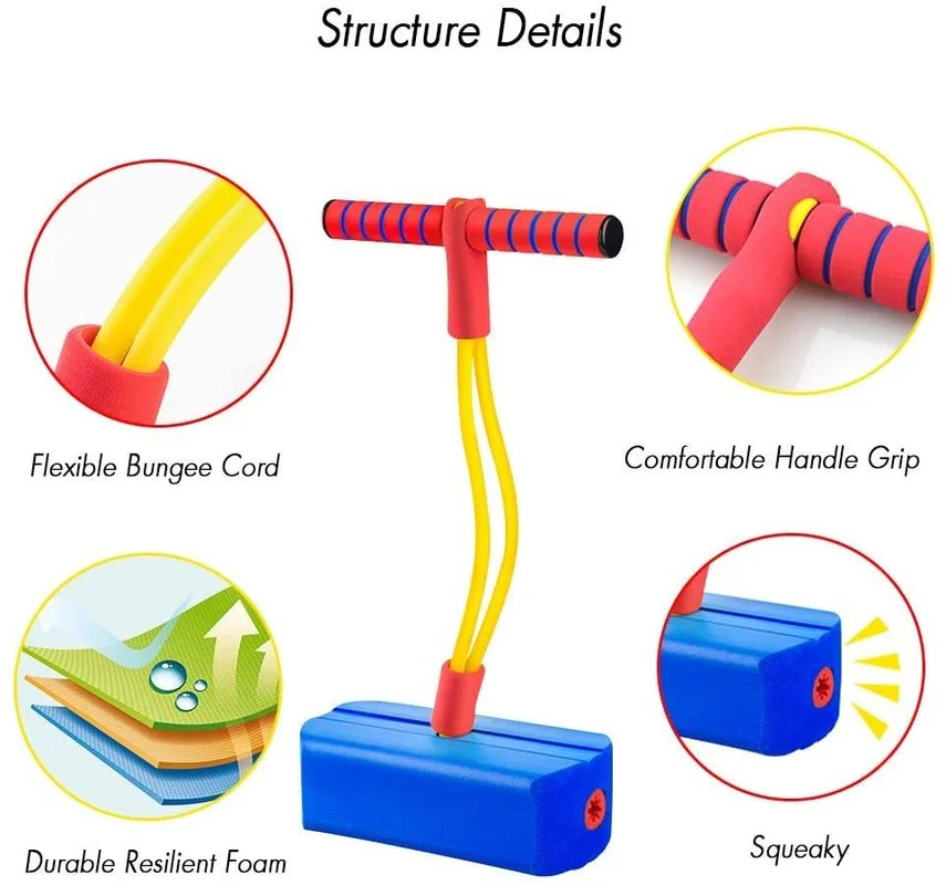 Gifts for 3+Old Boys Girls Foam Pogo Jumper for Kids Outdoor Toys