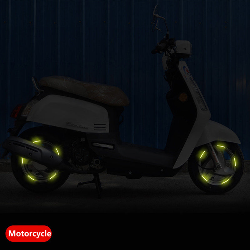 Car Wheel Hub Reflective Stripes Door Handle Safety