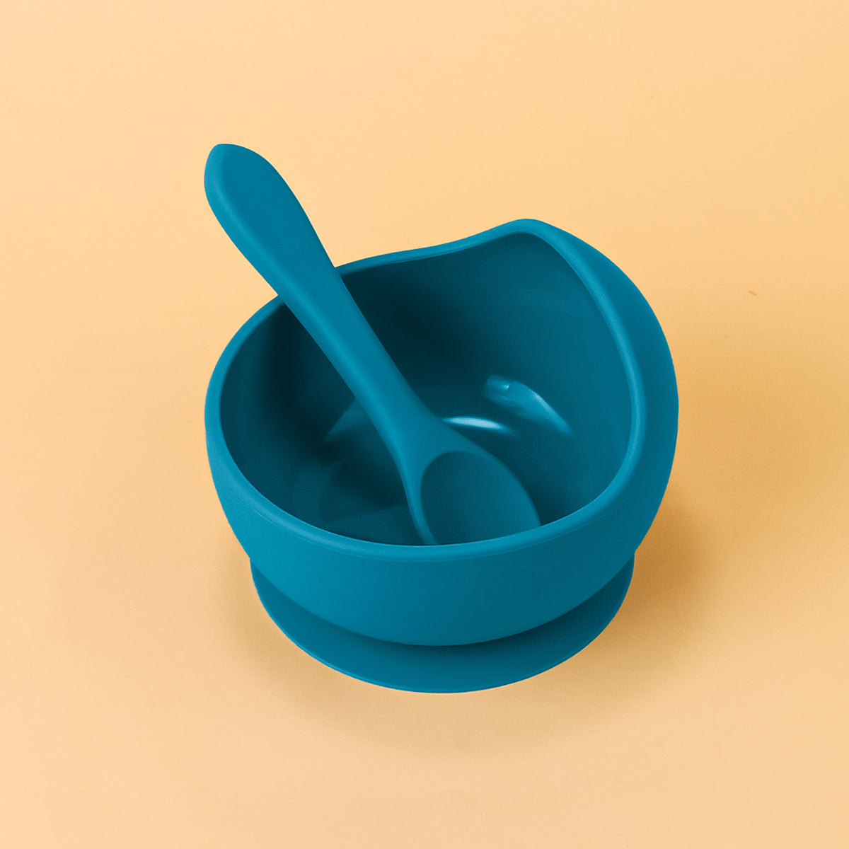 2PC Silicone Sucker Bowl Feeding Tableware