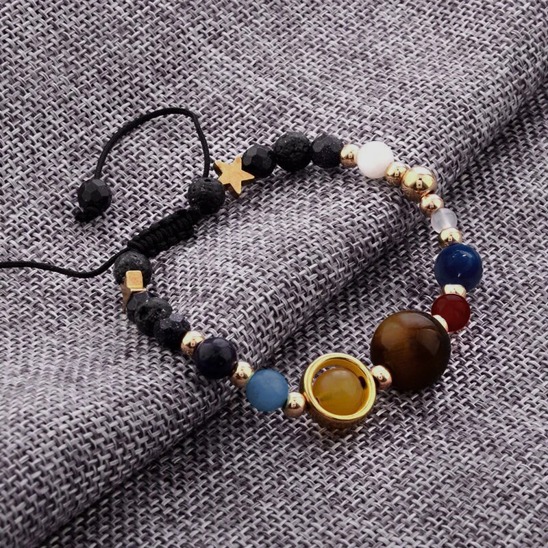 Cosmic Galaxy Solar System Bracelet for Women Men