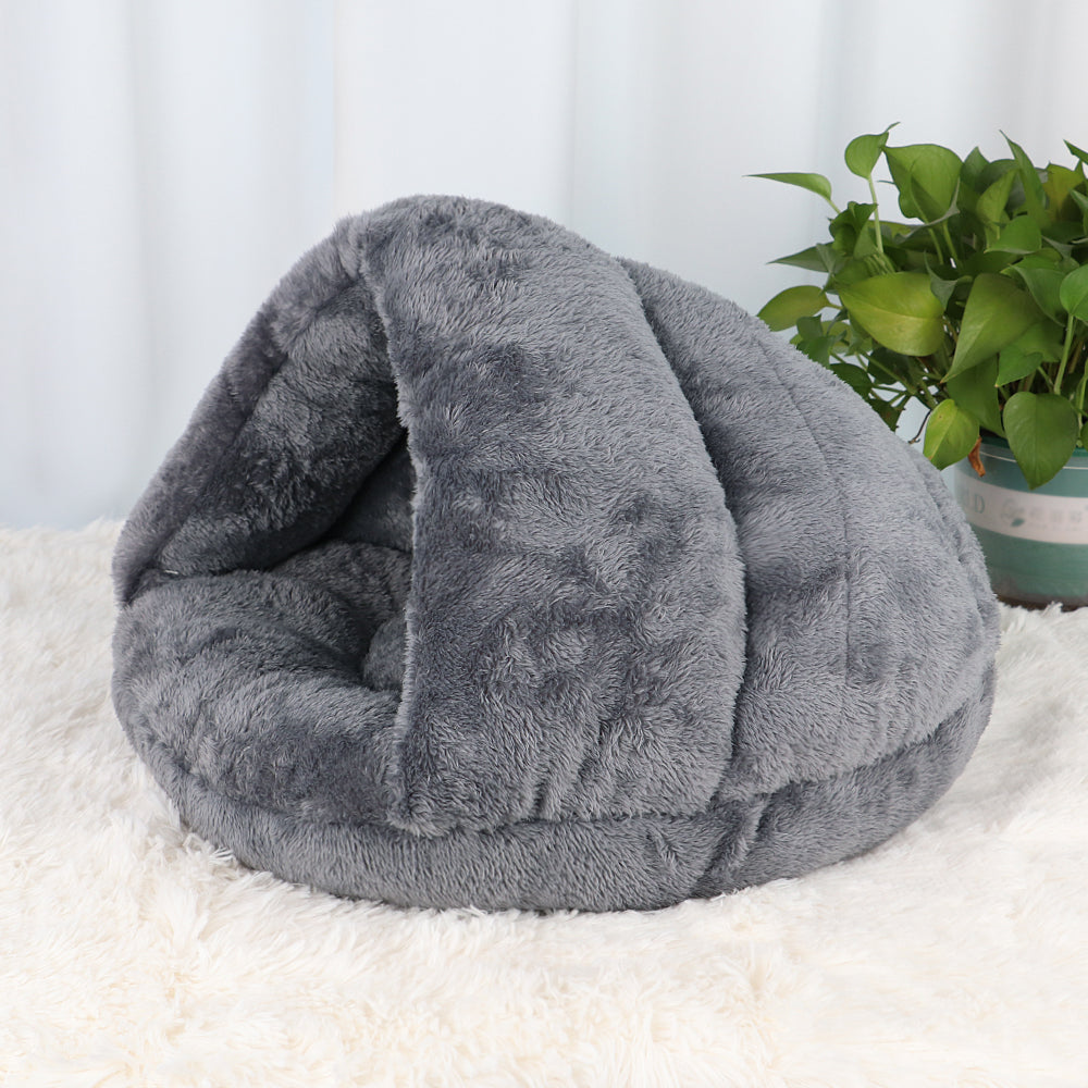 Warm Fleece Cat Bed Soft Kitten Nest Kennel For Small Dogs Cats