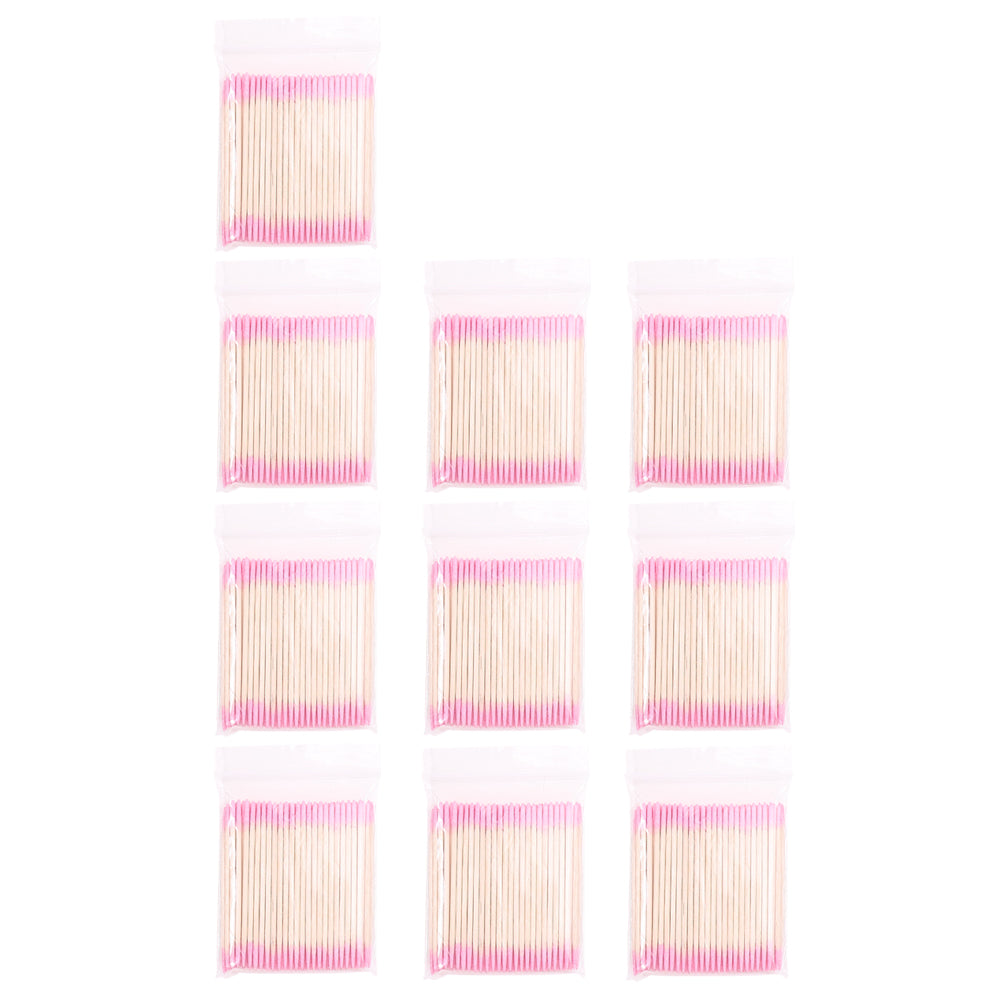 1/2/5/10Pc Nails Wood Cotton Swab Clean Sticks Bud Tip