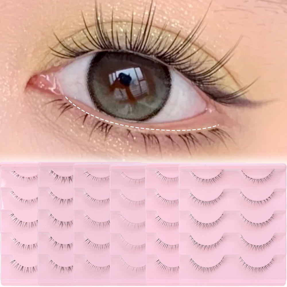 5 Pairs Thick 6mm Lower Eyelashes Pack
