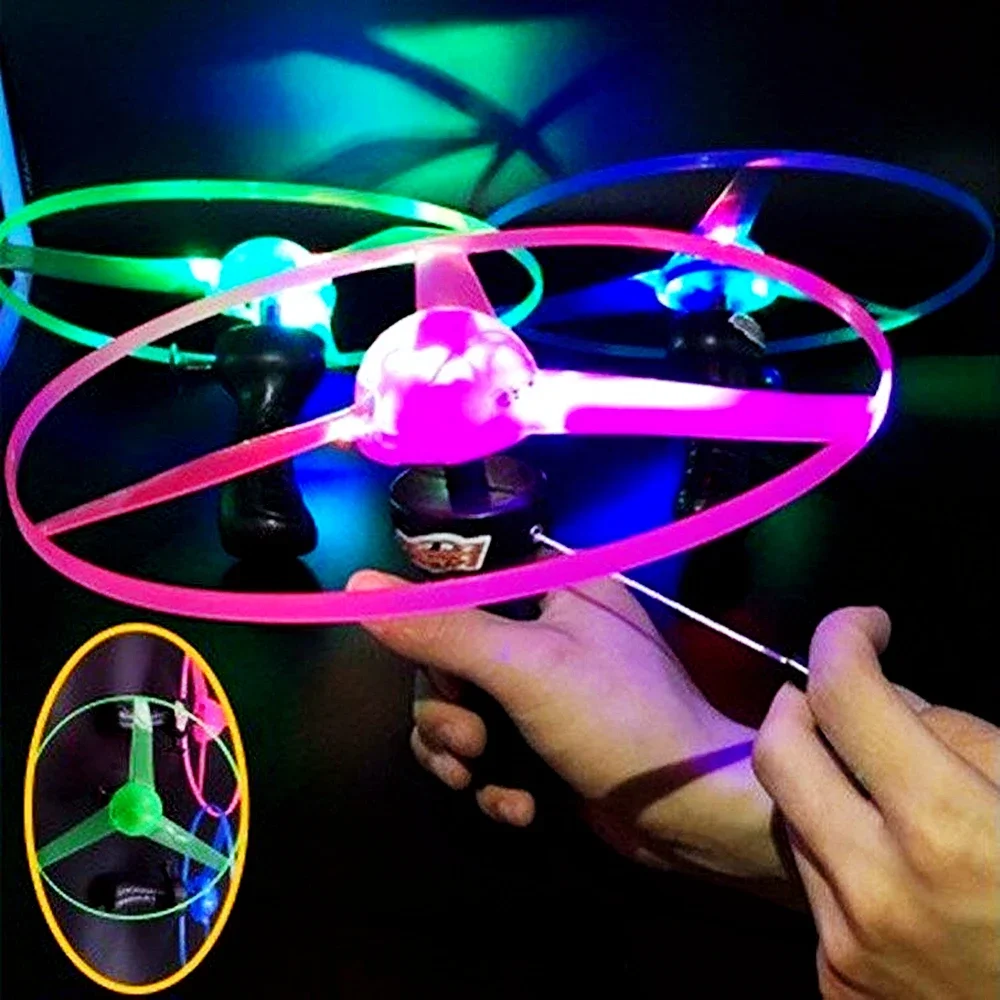 Kids Luminous Flying Disc Propeller Toys LED Lighting