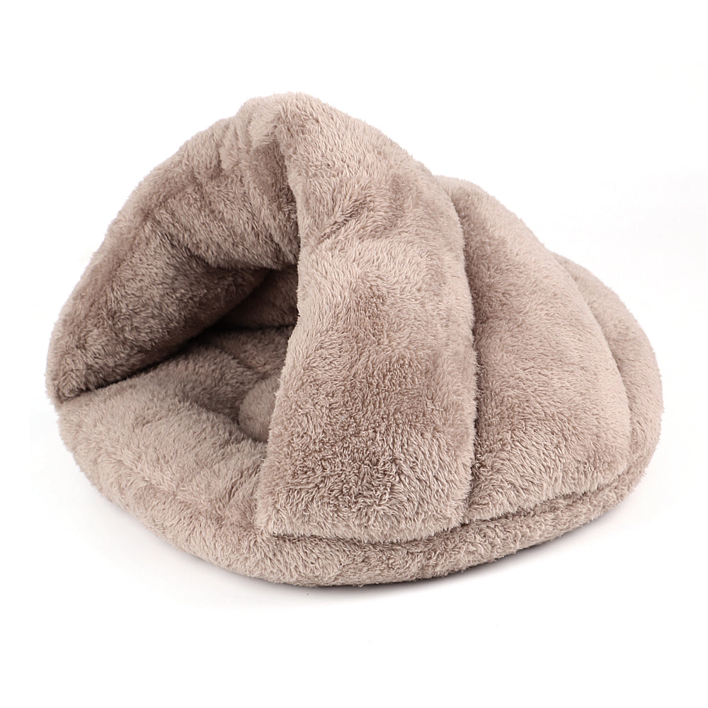 Warm Fleece Cat Bed Soft Kitten Nest Kennel For Small Dogs Cats