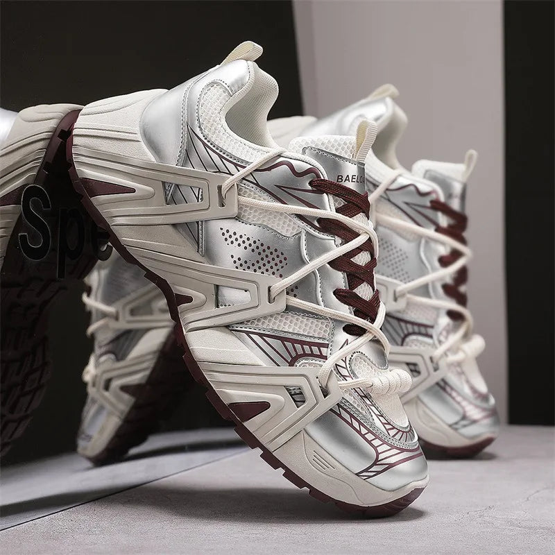 Trendy Casual Sport Shoes Increase Height Men's Student Breathable