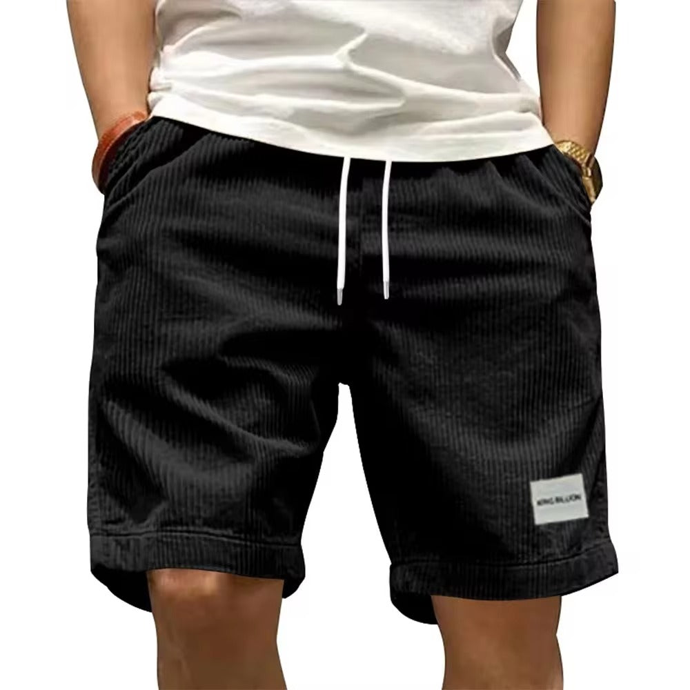 Men's Summer Trendy Retro Corduroy Short Pants