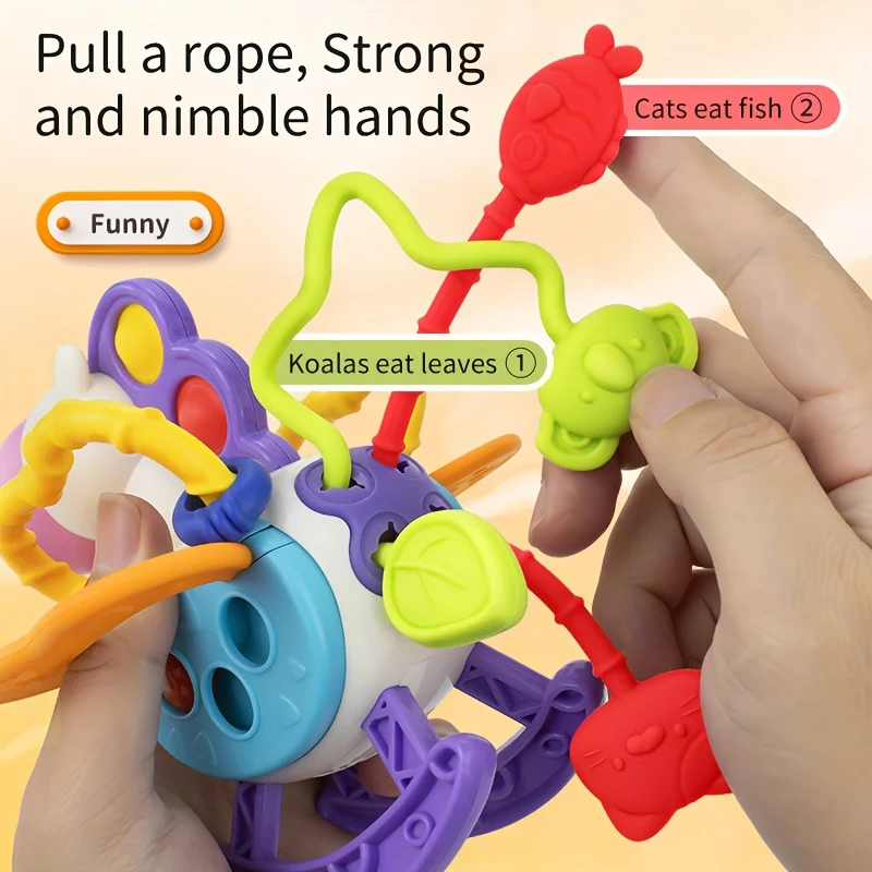 Toddler Finger Pull String Activity Toys Baby
