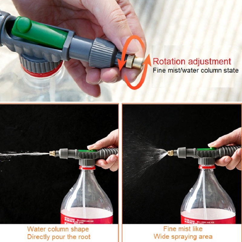 High Pressure Air Pump Manual Sprayer Adjustable Drink Bottle