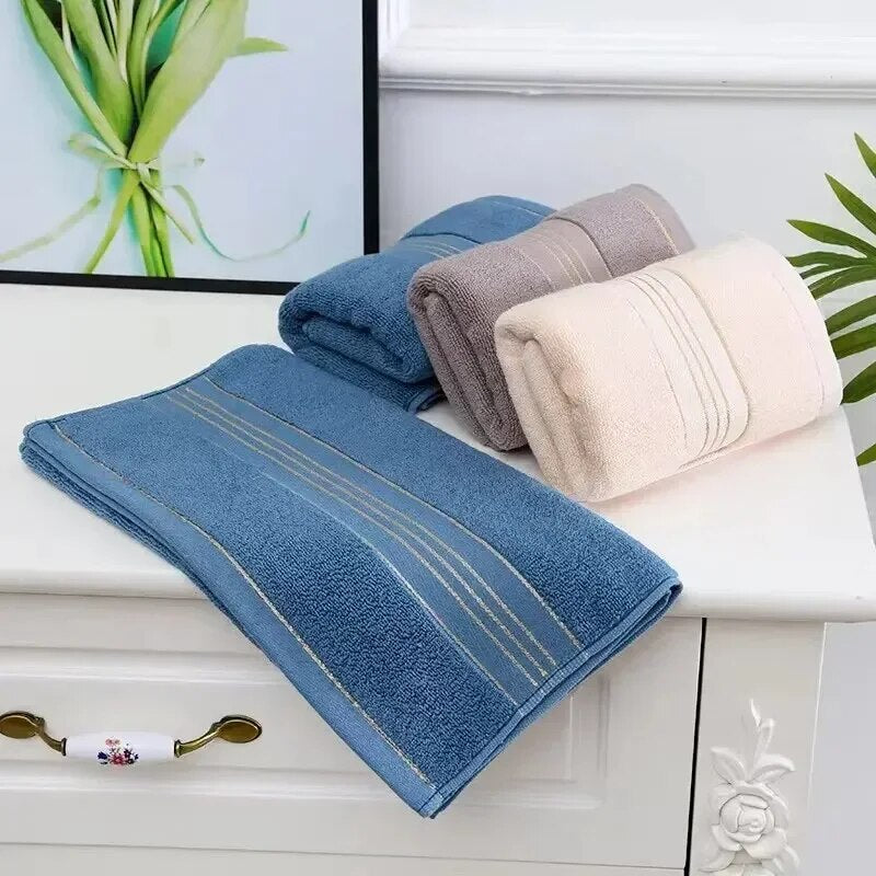 2 Towels Thickened Absorbent Towel Pure Cotton