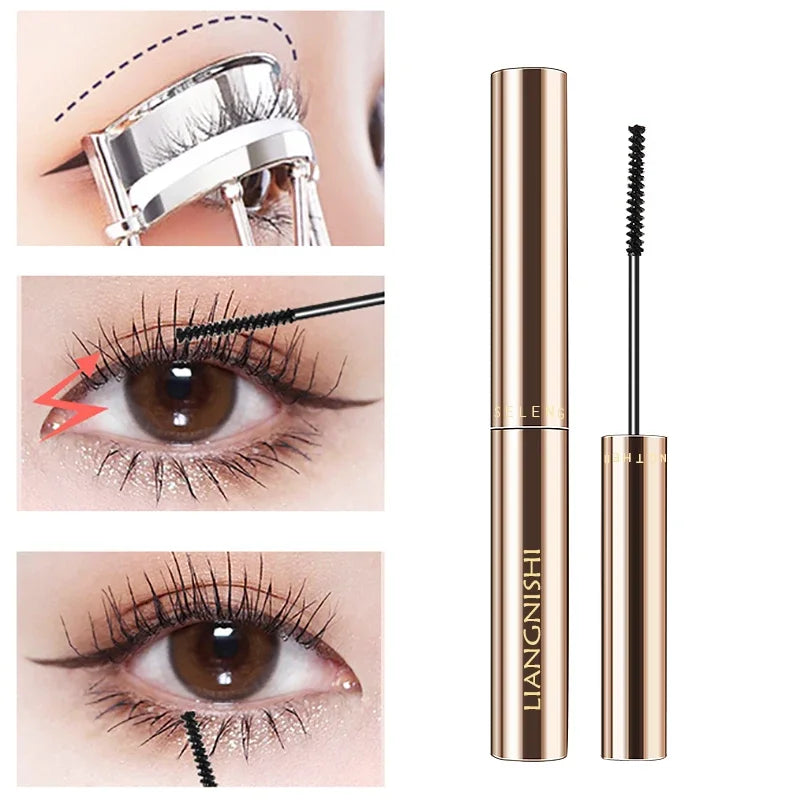 Silk Fiber Matte Mascara Makeup Ultra-Fine Brush