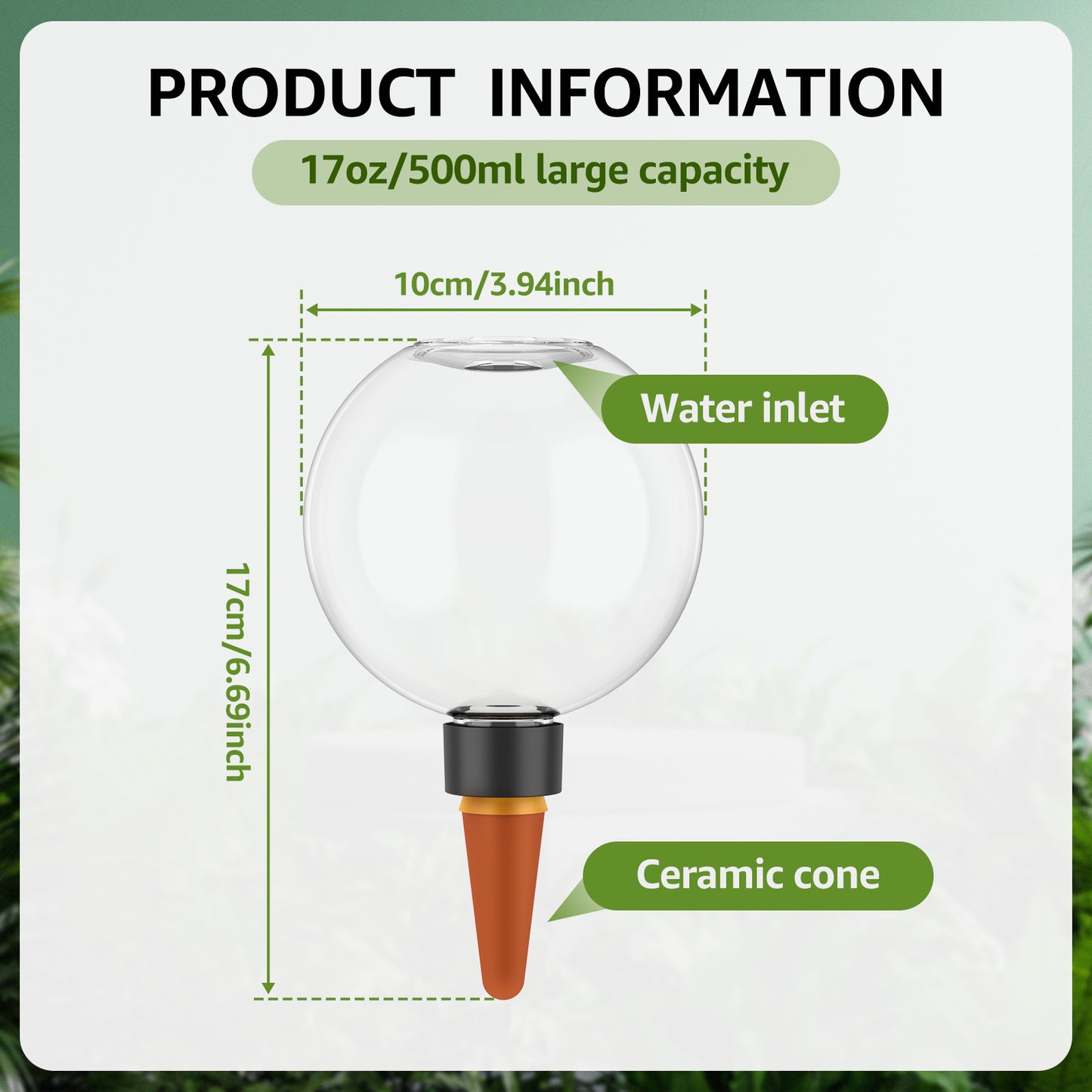 2/4Pcs 500ML Automatic Drip Irrigation System Self Watering Plant