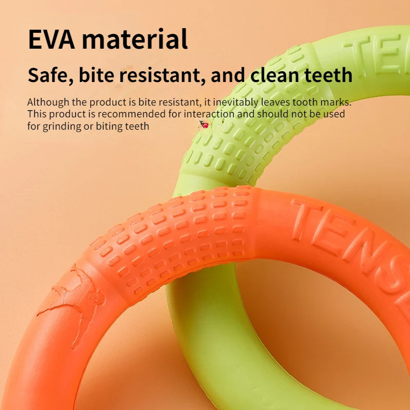 Round Ring Dog Toys Anti-Bite Flying Floating