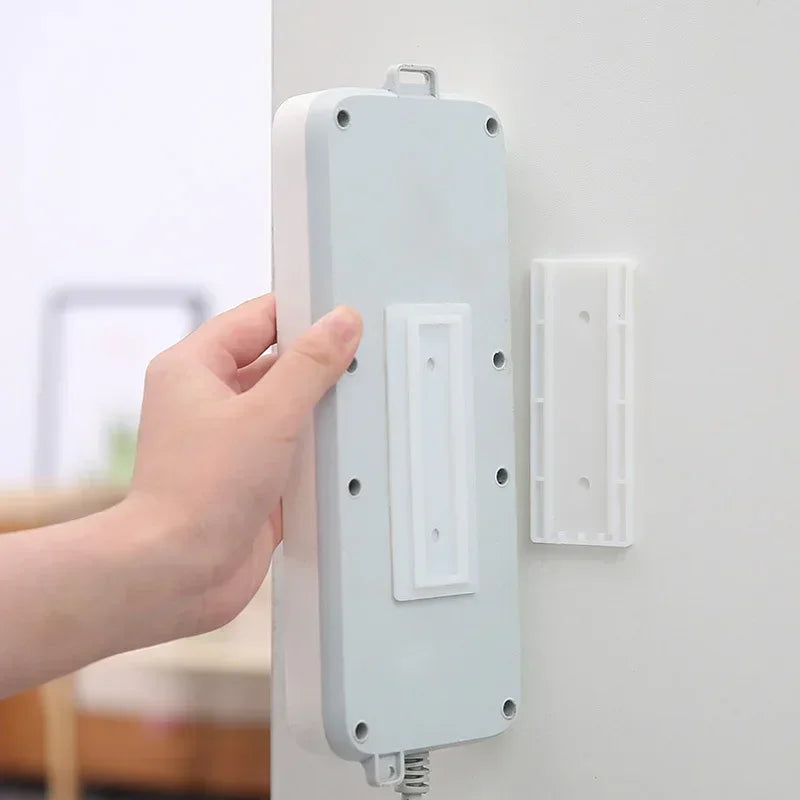 Self-Adhesive Desktop Socket Fixer Hanging Power Strip Cable Organizer