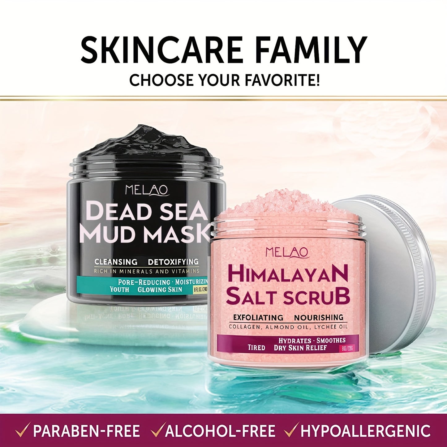 Himalayan Salt Body Scrub with Collagen and Stem Cells
