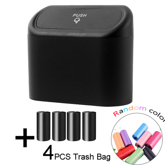 Portable Hanging Mini Car Trash Can, Wastebasket Trash Can