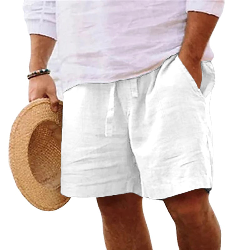 New Mens Cotton Solid Color Short Lightweight Gym