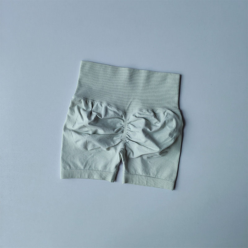 Peach Hip Lifting Sports Shorts Women High Waist