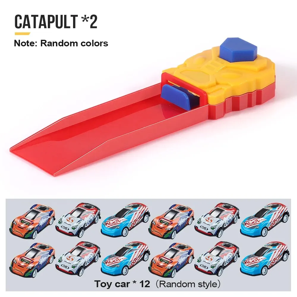 Dynamic Ejection Vehicle Shooting Racing Taxi Model Inertia Slide Car Mini Gift Toys