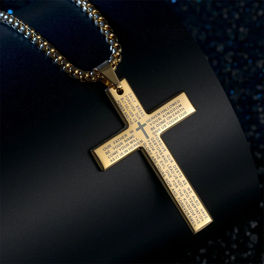 Fashion Bible Jesus Cross Pendant Necklace