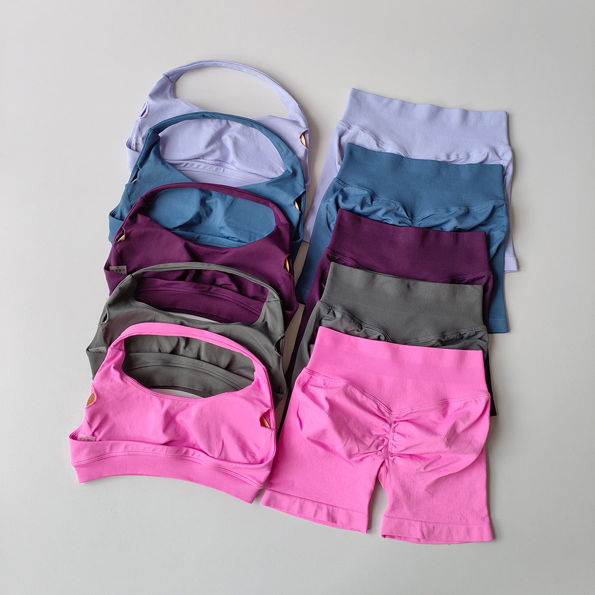 2 Pieces Yoga Suit for Women Seamless Fitness Gym Clothes