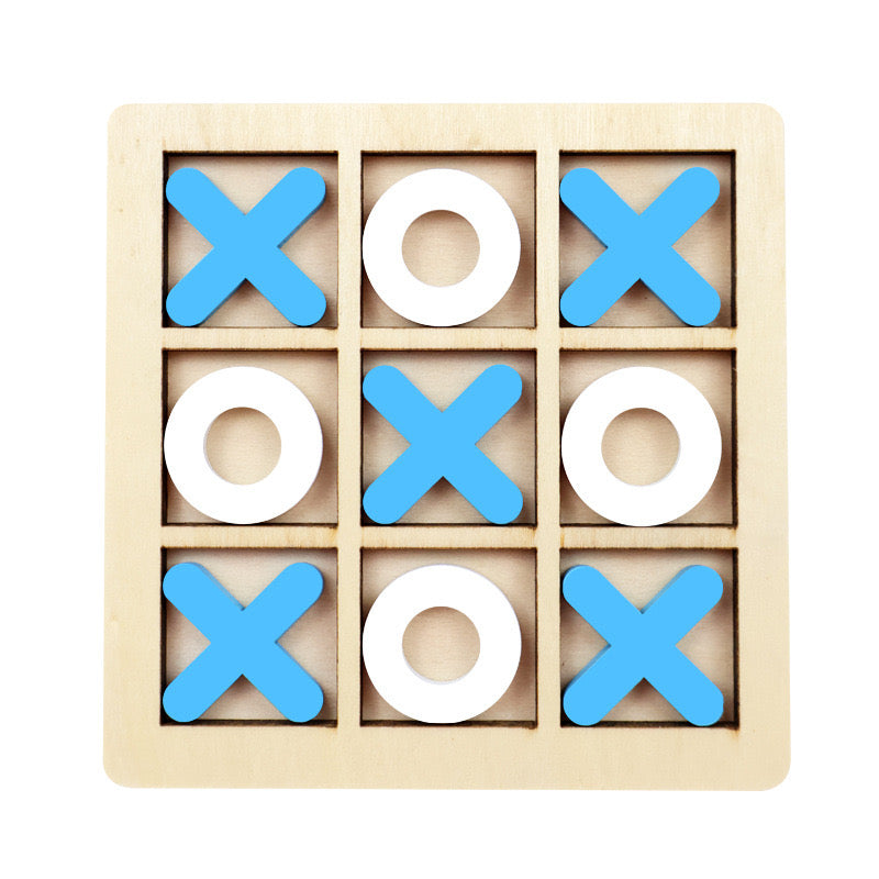 Wooden Tic Tac Toe Puzzle Game