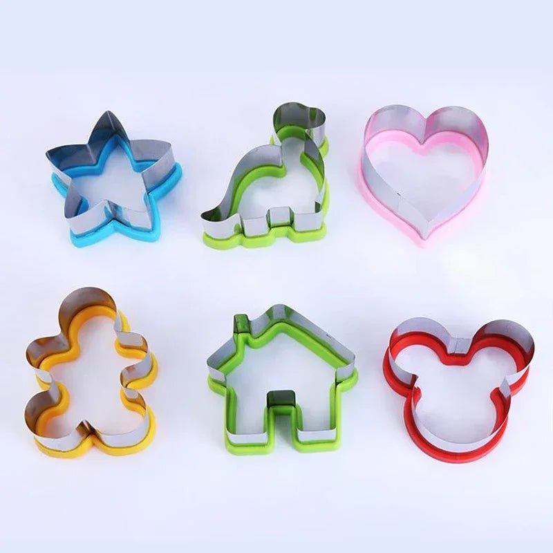 Hot Animal Dinosaur Star Heart Shape Stainless Steel Bread Mould
