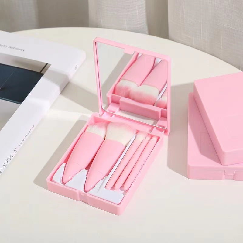 Mini Makeup Brushes Set Mirror Soft Fluffy for Cosmetics Foundation