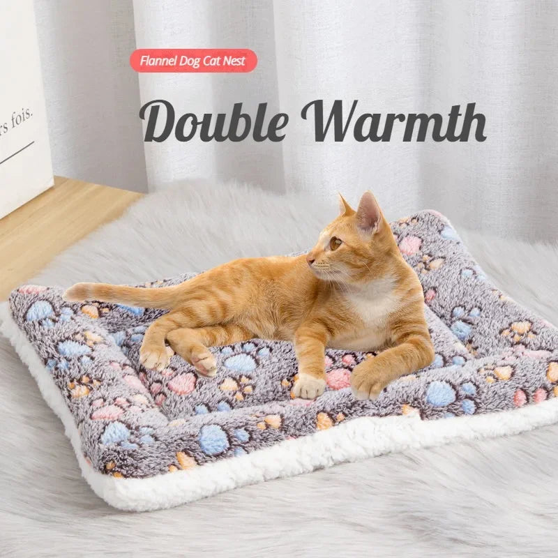Double-sided Pet Mat Mats Short Plush Pet Sleeping Bed
